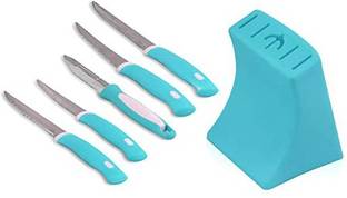 KNV 1 Pc Stainless Steel Knife Set Stainless Steel Knife & Peeler Set with Stand