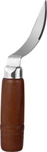 Baskety 2 Pc Stainless Steel, Wood Knife Set Coconut Meat Remover with Wood Handle, Pack of 2