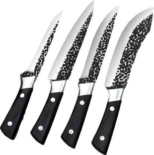 Wizbiz 4 Pc Stainless Steel Knife Set High Carbon Ultra Sharp Kitchen Knives For Paring Cutting Meat Vegetable Fruit