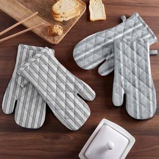 OASIS Grey Cotton Kitchen Linen Set