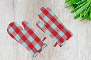 CRAZYWEAVES Multicolor Cotton Kitchen Linen Set