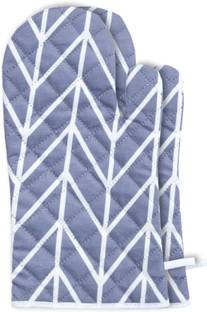 AAZEEM Grey Cotton Kitchen Linen Set