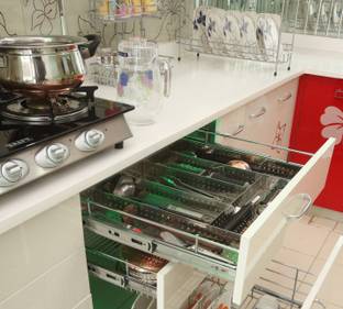 SMART SLIDE Cutlery Kitchen Rack Steel