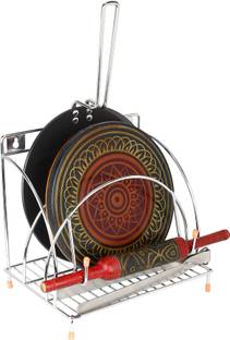 SLIMSHINE Chakla/Belan Kitchen Rack Steel
