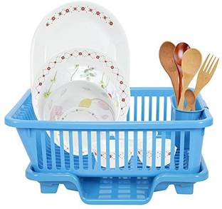 Carzillion Dish Drainer Kitchen Rack Plastic