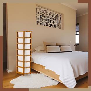 ELIGHTWAY MART Plastic Bedside Table