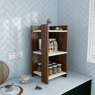 HOMEEASY Cutlery Kitchen Rack Wood Multipurpose Wooden Kitchen Shelf/Shelves for Kitchen Storage