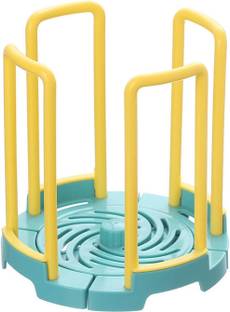 kirfiz Dish Drainer Kitchen Rack Plastic Adjustable Dish Drainer Space Saving Plastic Bowl Storage, Bowl Drain Rack