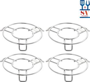 SV Kitchenware Utensil Kitchen Rack Steel Stainless Steel Kitchen rack for utensils | Round Utensil Rack for hot utensils