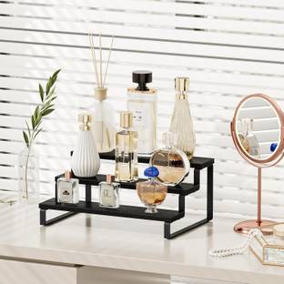 OIKIA DECOR Containers Kitchen Rack Wood 3 Tier Wooden Spice Rack for Kitchen Counter | Step Shelf Org...