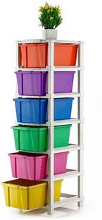 ELIGHTWAY MART Dish Drainer Kitchen Rack Plastic Multipurpose Plastic Storage Rack Organizer