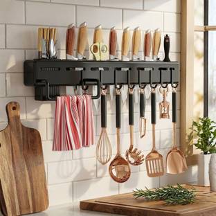 HOMIXO Utensil Kitchen Rack Plastic Cutlery Hanging Rack