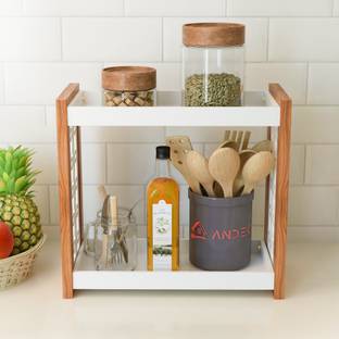 एनडिसाई Multipurpose Rectangular Unique Design Utensils Kitchen Rack & Kitchen Holder रसोई रैक