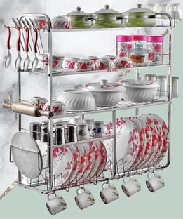AVAIL Utensil Kitchen Rack Steel Creative in innovation 5-Tier Multipurpose Kitchen Storage Shelves