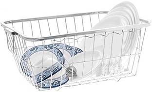 Kitchenify Dish Drainer Kitchen Rack Steel Heavy Stainless Steel Small Dish Drainer No.1 Tokra, 48 X 37 X18 Cm