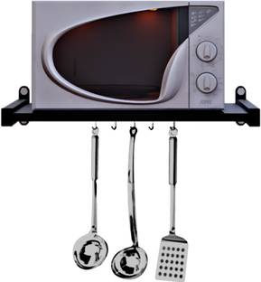 milad Containers Kitchen Rack Iron Microwave Oven Wall Mount Shelf Multi-Functional Seasoning Storage Oven