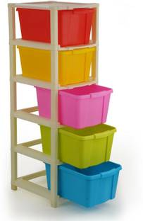 JAYMIL Dish Drainer Kitchen Rack Plastic 5 Layer Dish Drainer Drawer