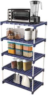 Novatic Utensil Kitchen Rack Carbon Steel Utensil Kitchen Rack Metal Rustproof Multi-Use Shelves Organizer Storage Stand