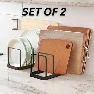 A S ART Plate Kitchen Rack Iron Durable Plate Stand Dish Rack for Kitchen Heavy Duty Utensil Rack Space-Saving