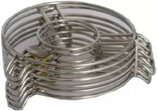 Kitdor Utensil Kitchen Rack Steel Bharti Hot Pot Stand for Kitchen | Steel Kitchen Rack for Utensils (Set of 6)