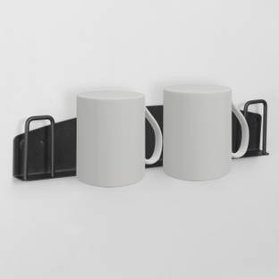 Plantex Cup Kitchen Rack Steel GI Steel Magnetic Cup Holder/Mug Drying Rack Stand for Kitchen/Glass Holder