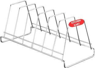 Standify Plate Kitchen Rack Steel Plate Stand Holder Kitchen Rack Organizer for Plates
