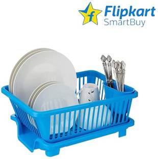 Flipkart SmartBuy Dish Drainer Kitchen Rack Plastic EXCITING DESIGN DISH DRAINER KITCHEN RACK PLASTIC IN MULTICOLOR