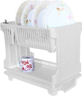 KUBER INDUSTRIES Dish Drainer Kitchen Rack Plastic