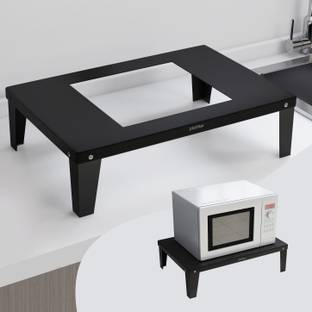 IMPULSE Heavy Gi Metal Universal Microwave Oven Fix Stand for Kitchen Platform - Floor (Up to 30L) Iron Kitchen Trolley