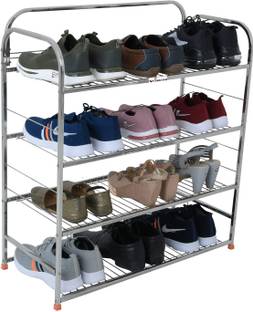 Winstar Utensil Kitchen Rack Steel 4 Layer Wall Mount 31x30 inch Multipurpose Shoe Rack | Book Shelf |