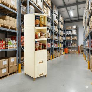 MAXTID Can Kitchen Rack Plastic 5 Layer Plastic Drawer Cabinet for Bedroom