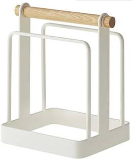 ARHAT ORGANIZERS Plate Kitchen Rack Carbon Steel 2 Section Chopping/Cutting Board Stand for Kitchen