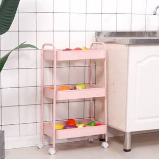 Sasimo Utensil Kitchen Rack Steel Rotatable Kitchen Seasoning Rack Spice Fruit Container Organiser For Kitchen