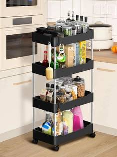 Shopixo Dish Drainer Kitchen Rack Plastic Multipurpose Dish Drainer Kitchen Rack Plastic 4 Tier Storage Kitchen Organizer