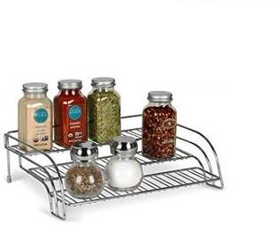 Indian Decor Containers Kitchen Rack Iron 31995 3 Tiered Chrome Kitchen Shelf/Rack