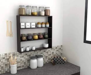 Casandsaca Containers Kitchen Rack Wood wall shelf reck shelf