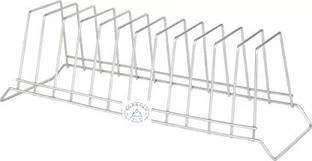 LEUCHTEN Utensil Kitchen Rack Steel Big Plate Stand Holder for Plates Kitchen Rack