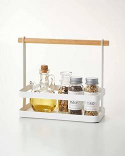 ARHAT ORGANIZERS Containers Kitchen Rack Carbon Steel Storage Organizer Rack | Simple Spice Rack for Kitchen Storage