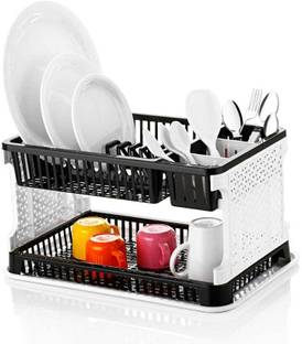 Dwarkesh Dish Drainer Kitchen Rack Plastic