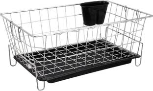 शिव ent Kitchen Utensils/Dish Drying Rack with Drainer/Plate Stand/Bartan Basket रसोई रैक