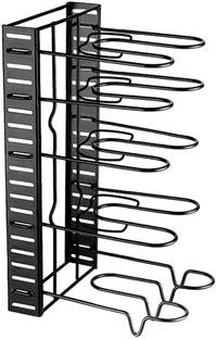 Rexmon Utensil Kitchen Rack Steel Adjustable Multipurpose Pan & Pot Tawa Bartan Rack Holder