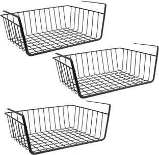 Jazz My Mobile Utensil Kitchen Rack Iron 16" Undershelf Storage Basket Under Cabinet Storage Organizer