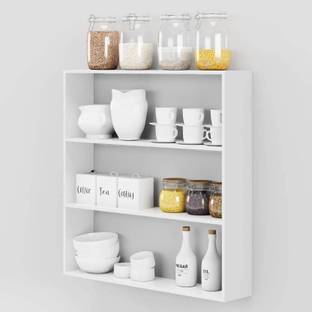 Livster Containers Kitchen Rack Wood Multi-Tier Kitchen Rack Organizer – Space-Saving Storage Solution