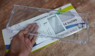 RBS Wall Shelf for Bathroom and Home Decor (15 Inch Long, Clear/Transparent) Polypropylene Wall Shelf
