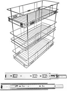 Sanjari Dish Drainer Kitchen Rack Steel Modular Kitchen Basket / Cutlery Tray Basket