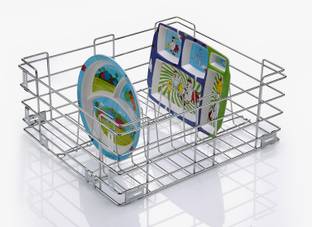 Verito Cutlery Kitchen Rack Steel Plate Basket 17X20X8 Inch / Kitchen Cabinet / Kitchen Rack / Kitchen Utensils