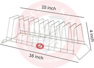 KITCHEN KART Utensil Kitchen Rack Steel Big Size Plates Stand | Kitchen Rack Organizer Dish