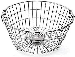 Hariom Dish Drainer Kitchen Rack Steel Stainless Steel Round Dish Drainer/Dish Drying Rack/Plate Stand/Kitchen