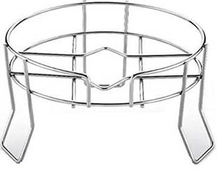 QUISTAL Matka Kitchen Rack Steel High Quality Stainless Steel 3 Legs Groove Pot/Plant/ Matka Stand/Rack