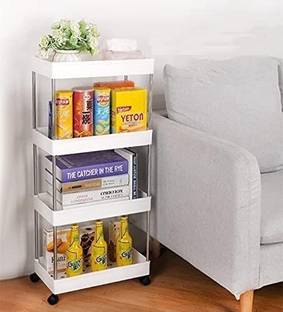 DM PLUS Fruits/Vegetables Kitchen Rack Plastic Multipurpose 4XL Rectangle Kitchen Storage Folding Rack